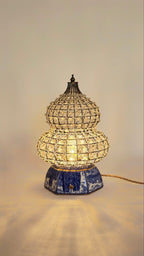 Lumière – Crystal & Vintage Ceramic Table Lamp, Code: TL01002